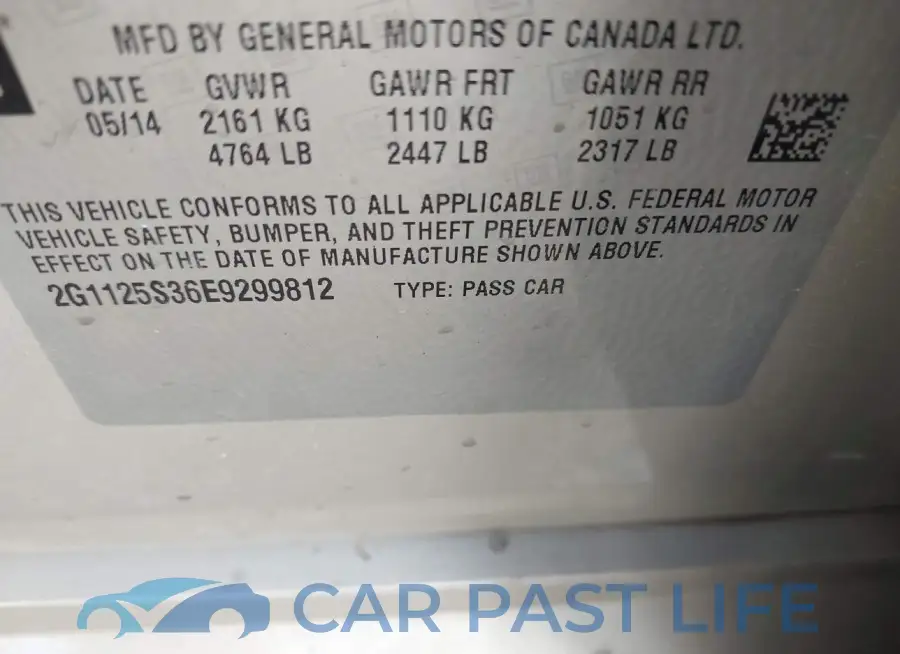 2G1125S36E9299812# 9