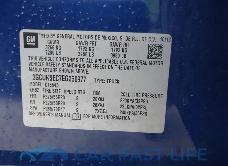 3GCUKSEC7EG250977# 9