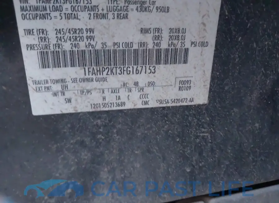 1FAHP2KT3FG167153# 9