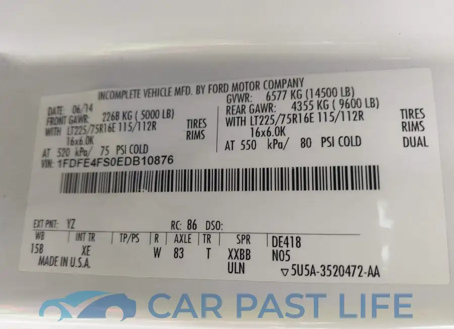 1FDFE4FS0EDB10876# 9