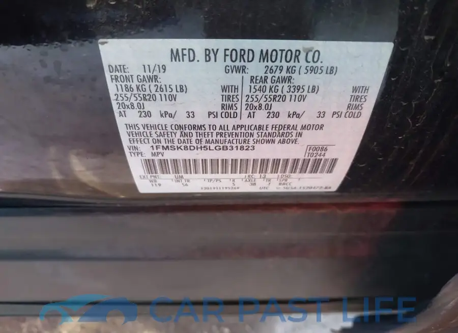 1FMSK8DH5LGB31823# 9