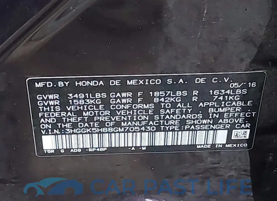 3HGGK5H88GM705430# 9