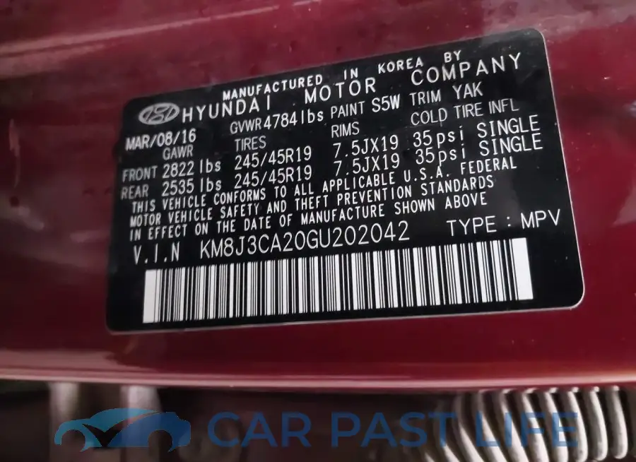 KM8J3CA20GU202042# 9