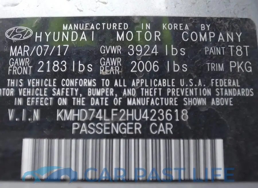 KMHD74LF2HU423618# 9