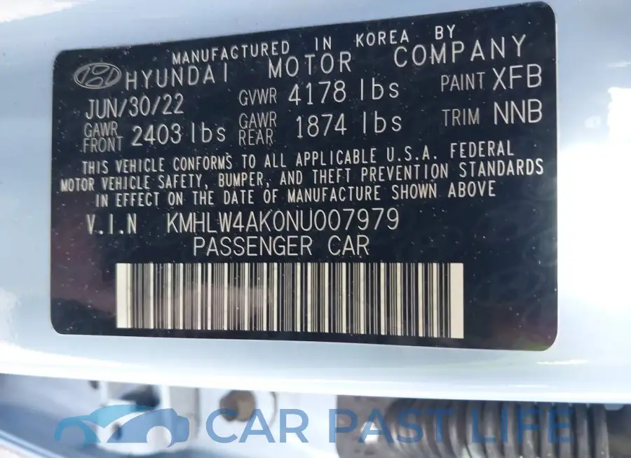 KMHLW4AK0NU007979# 9
