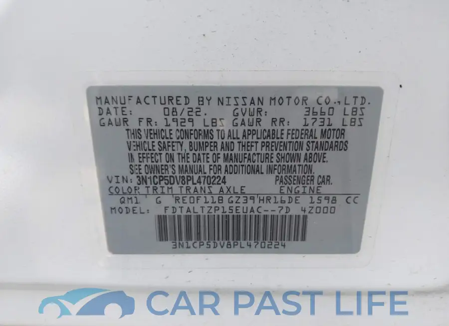 3N1CP5DV8PL470224# 9