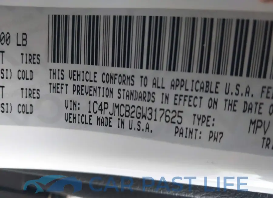1C4PJMCB2GW317625# 9