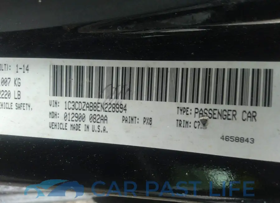 1C3CDZAB8EN228994# 9