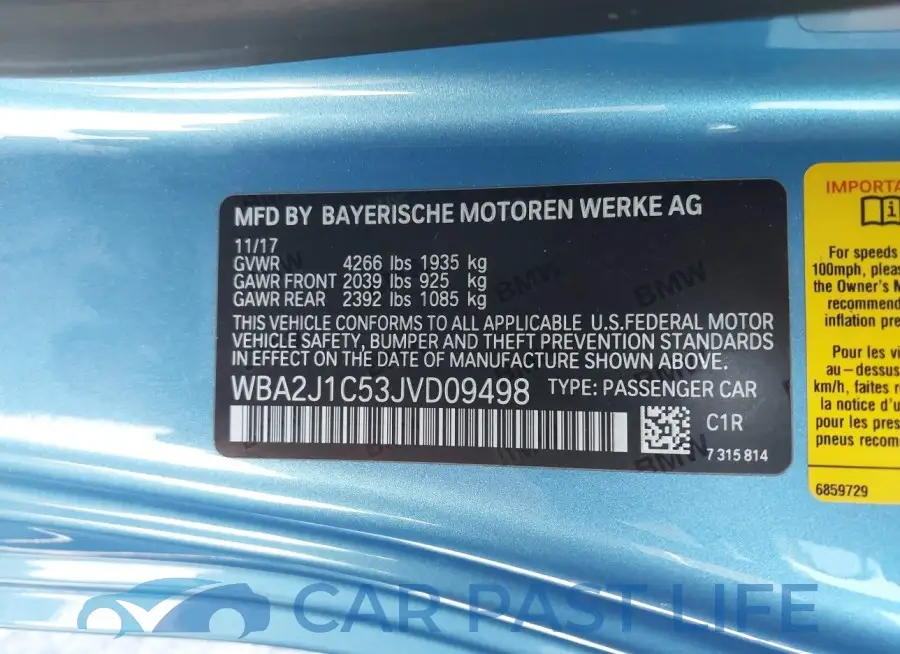 WBA2J1C53JVD09498# 9