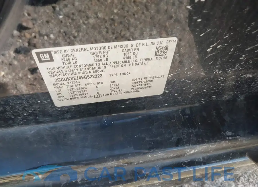 3GCUKSEJ4EG522223# 9