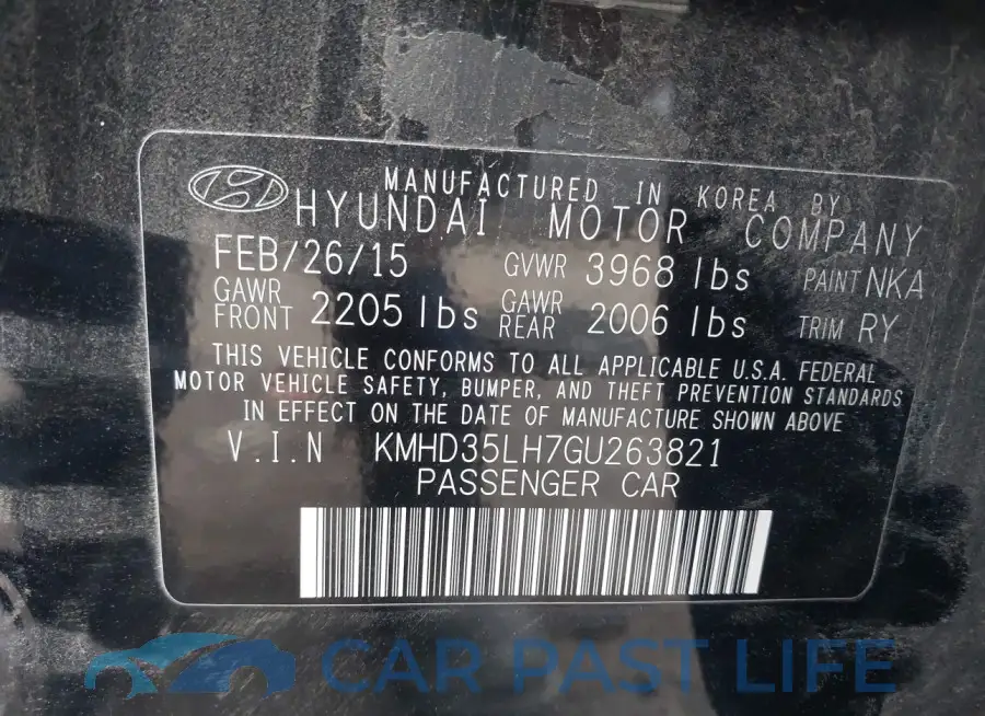 KMHD35LH7GU263821# 9