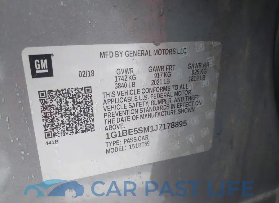 1G1BE5SM1J7178895# 9