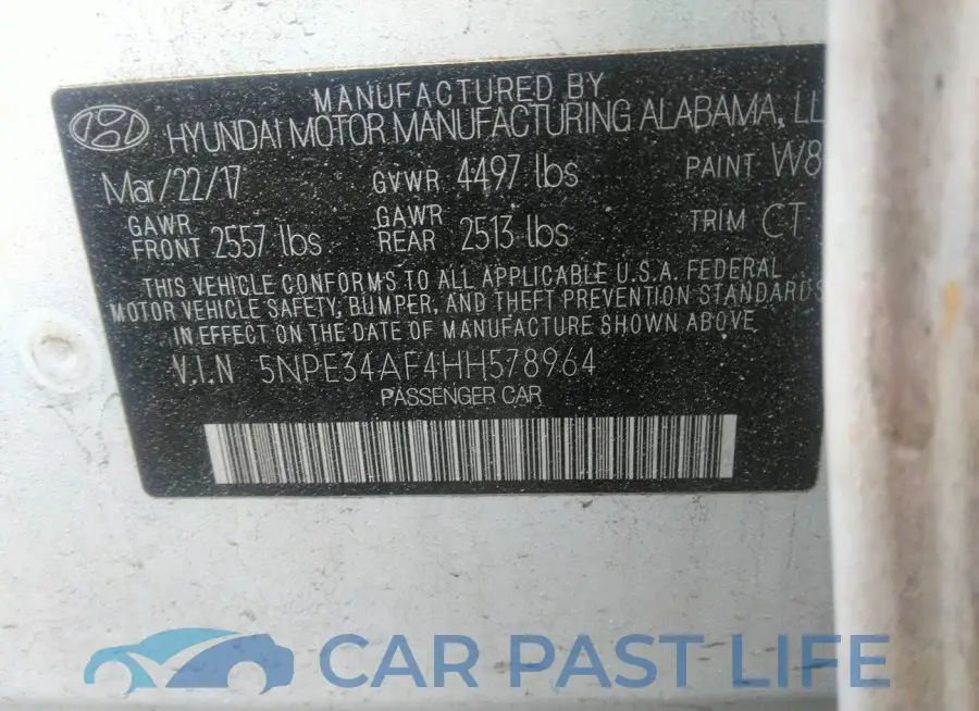 5NPE34AF4HH578964# 9