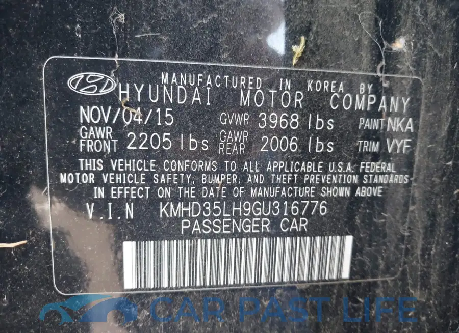KMHD35LH9GU316776# 9