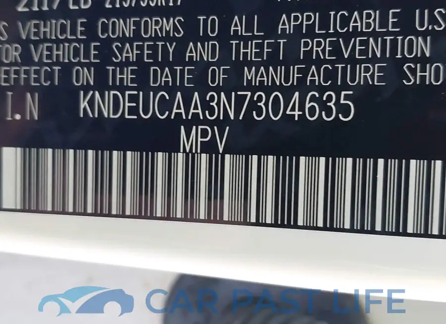 KNDEUCAA3N7304635# 9