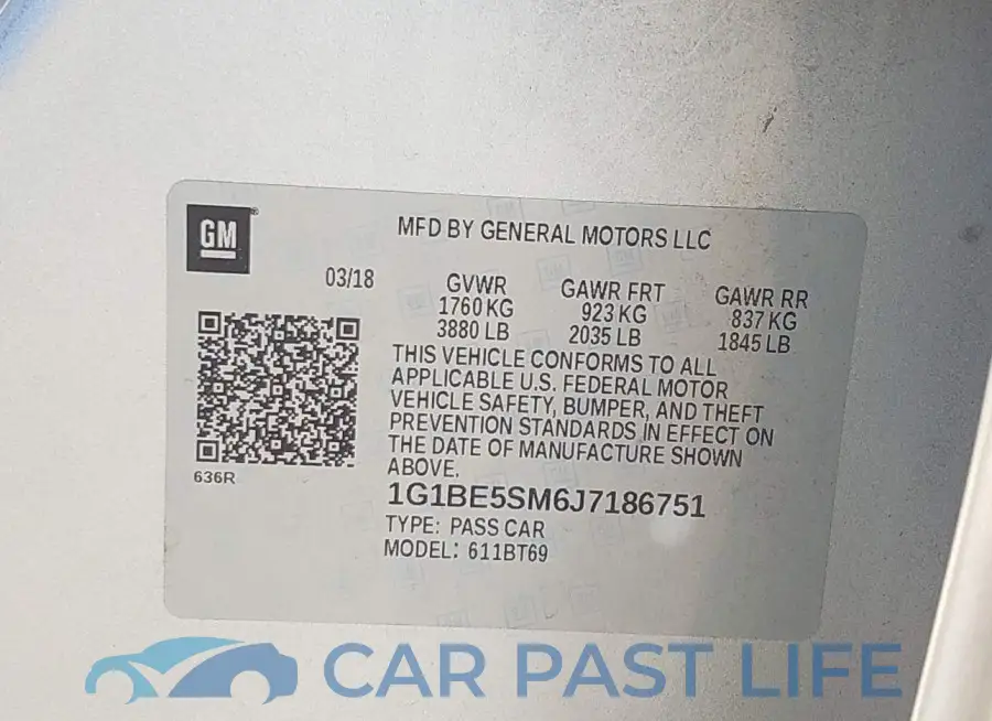 1G1BE5SM6J7186751# 9