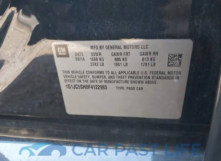 1G1JC5SH8F4122983# 9