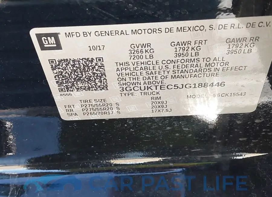 3GCUKTEC5JG188446# 9