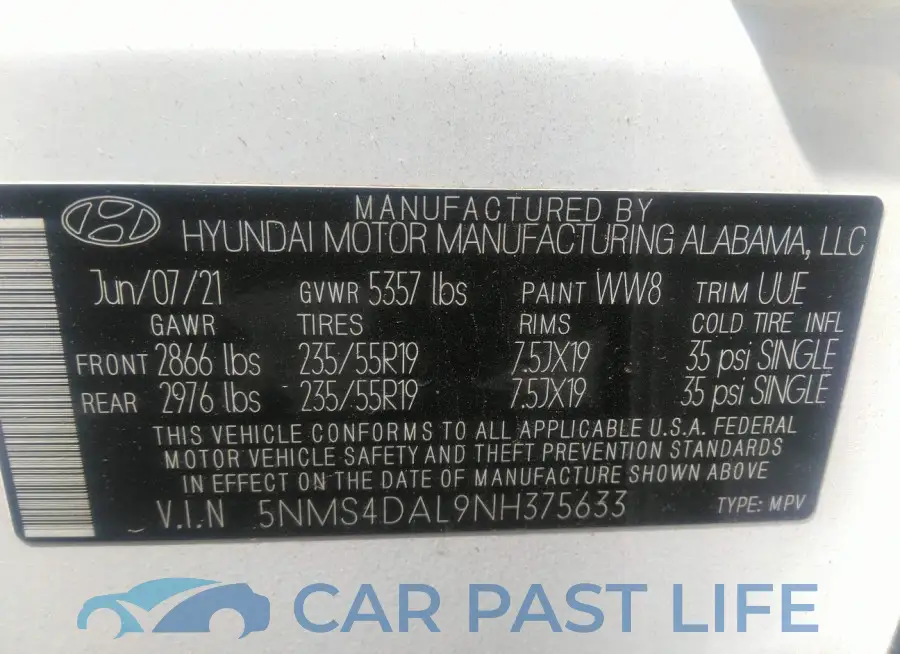 5NMS4DAL9NH375633# 9