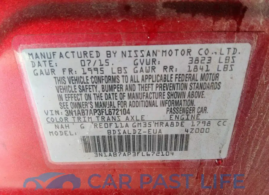 3N1AB7AP3FL672104# 9