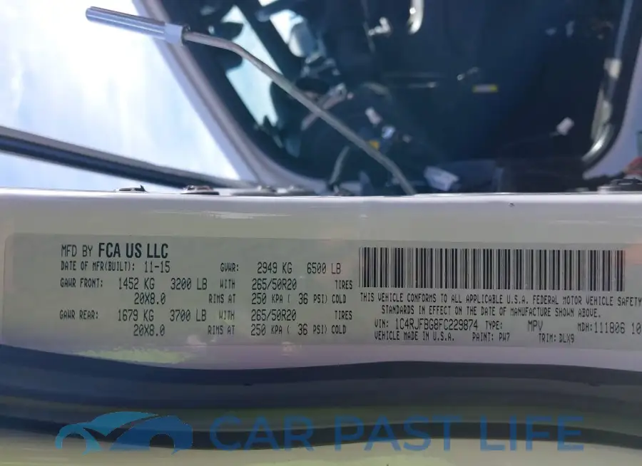 1C4RJFBG8FC229874# 9