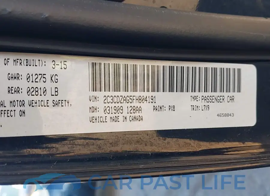 2C3CDZAG5FH804191# 9