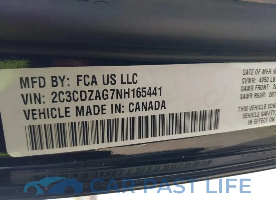 2C3CDZAG7NH165441# 9