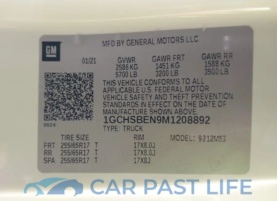 1GCHSBEN9M1208892# 9