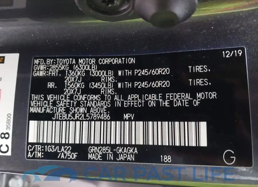 JTEBU5JR2L5789486# 9