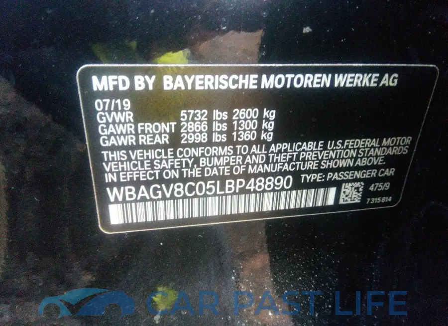 WBAGV8C05LBP48890# 9