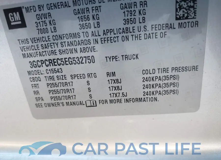 3GCPCREC5EG532750# 9