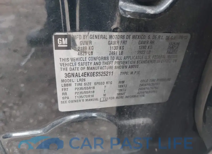 3GNAL4EK0ES525211# 9