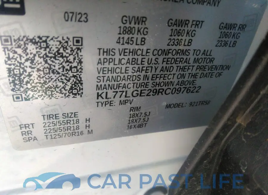 KL77LGE29RC097622# 9