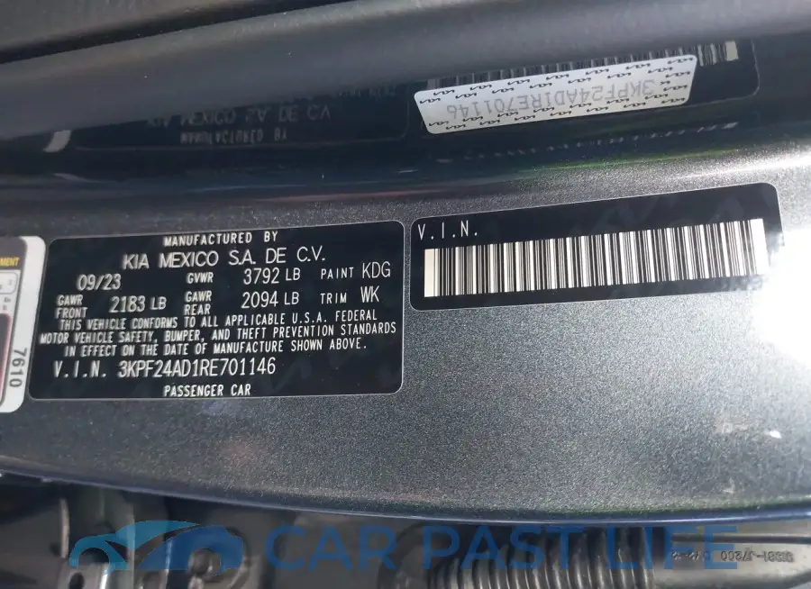 3KPF24AD1RE701146# 9
