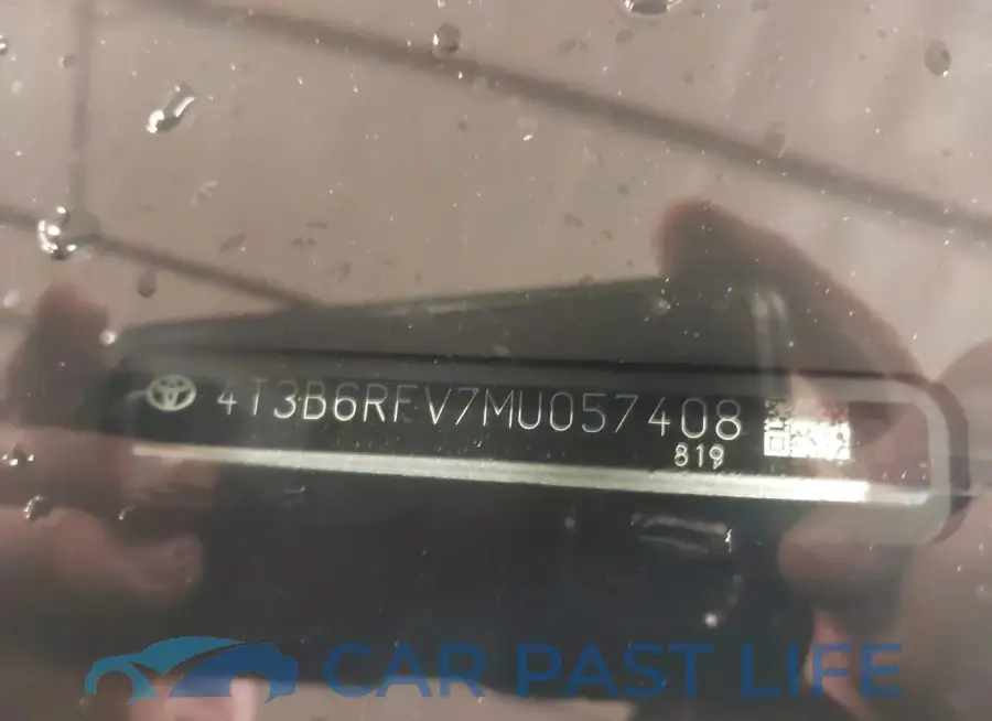 4T3B6RFV7MU057408# 9