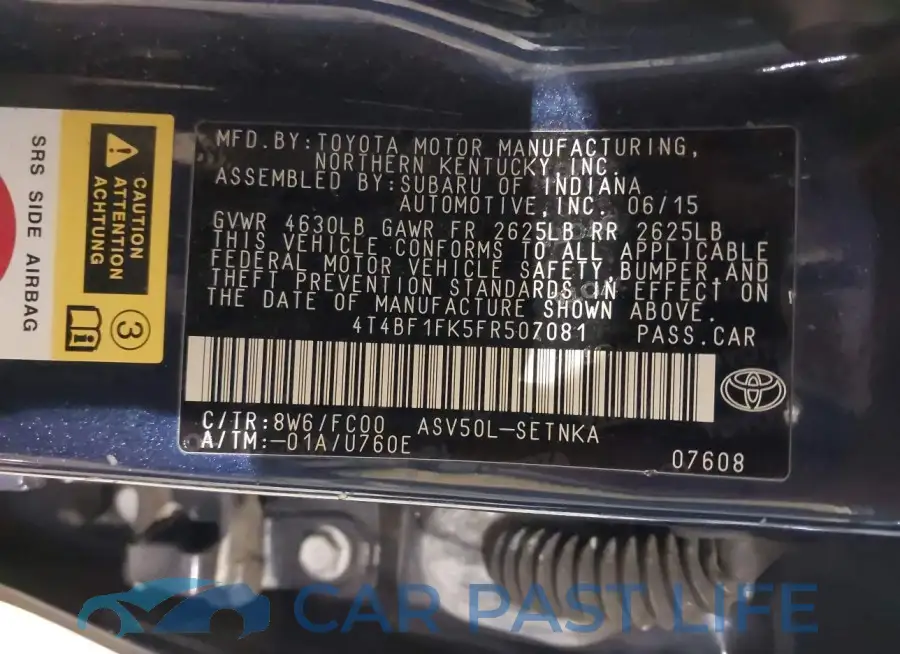 4T4BF1FK5FR507081# 9