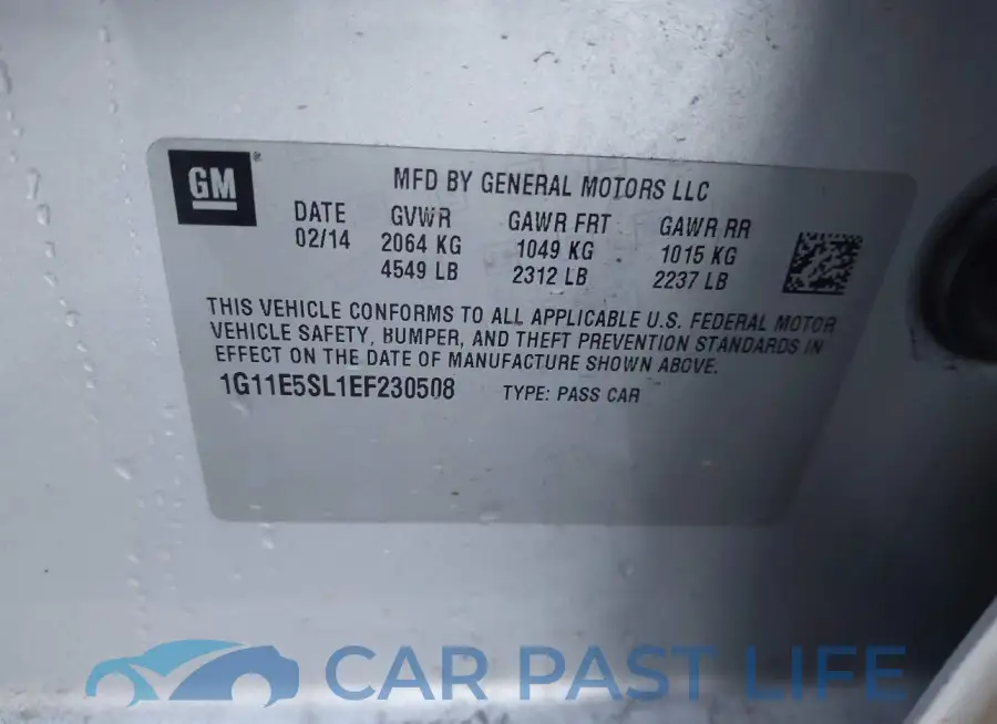 1G11E5SL1EF230508# 9