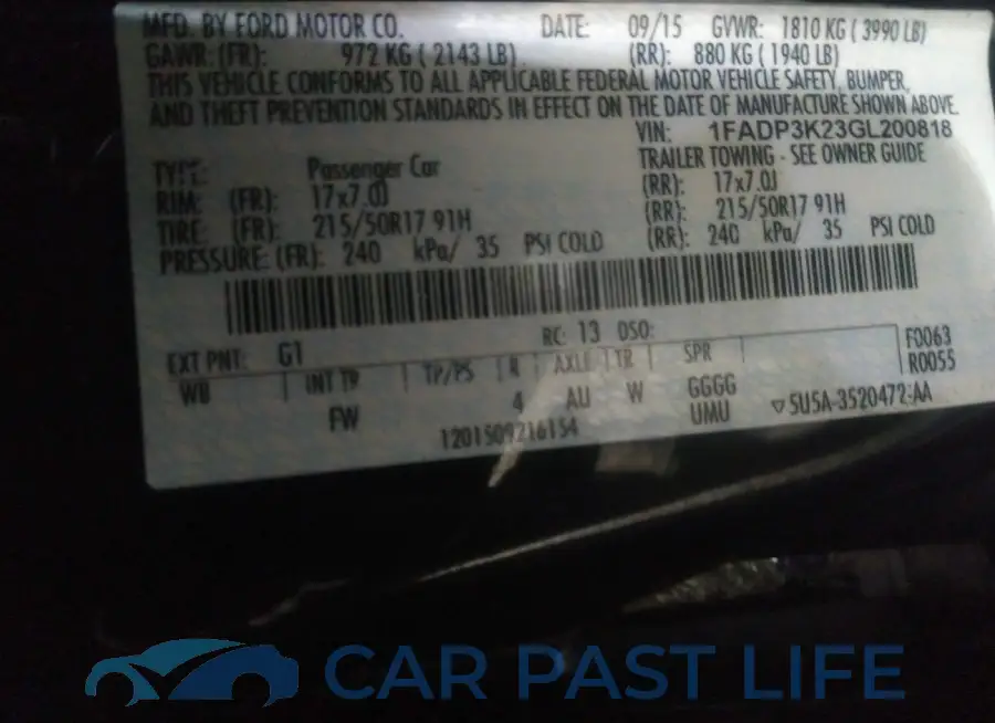 1FADP3K23GL200818# 9
