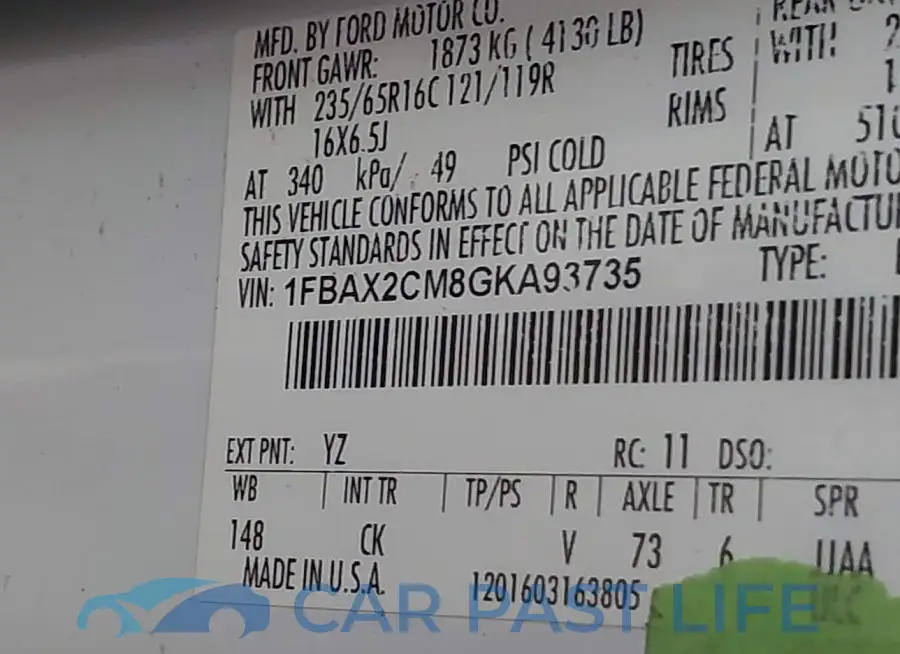1FBAX2CM8GKA93735# 9