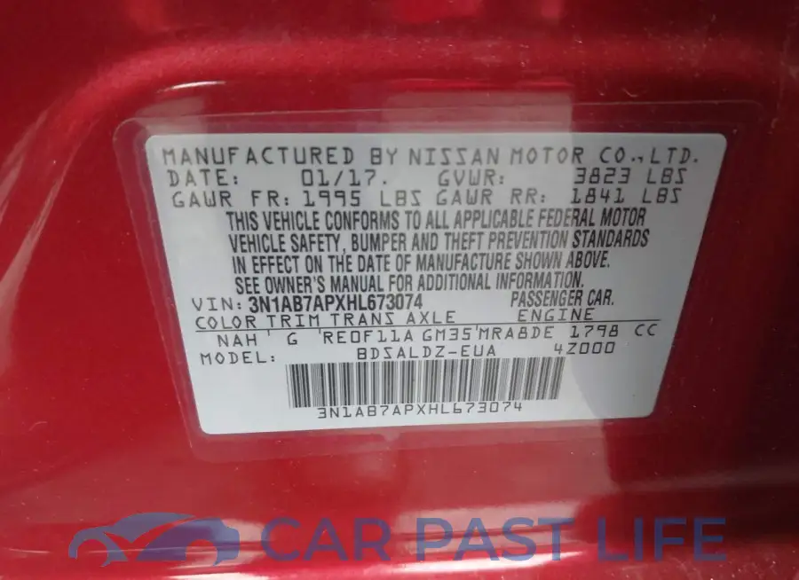 3N1AB7APXHL673074# 9