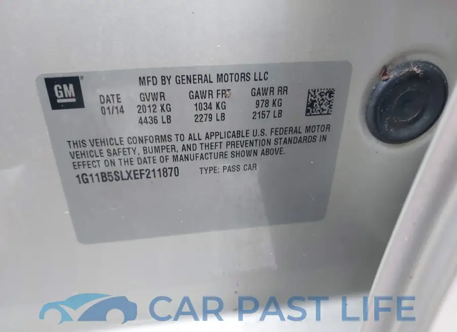 1G11B5SLXEF211870# 9