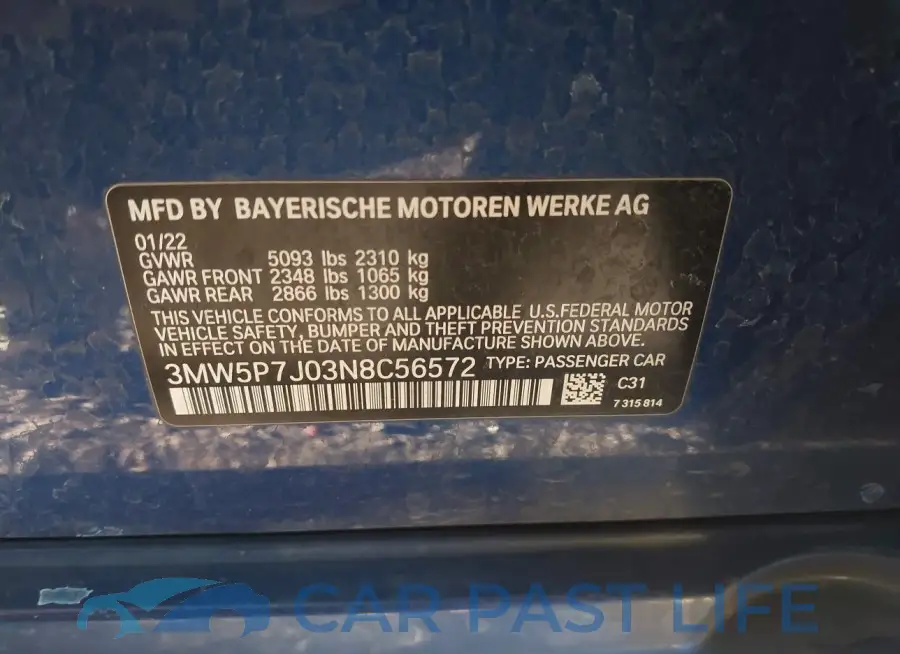 3MW5P7J03N8C56572# 9