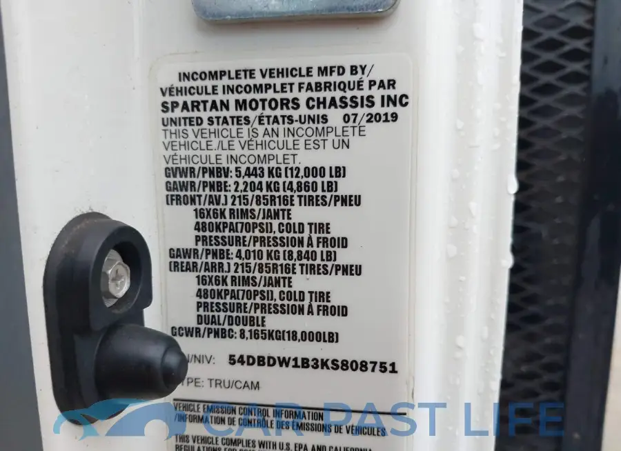 54DBDW1B3KS808751# 9
