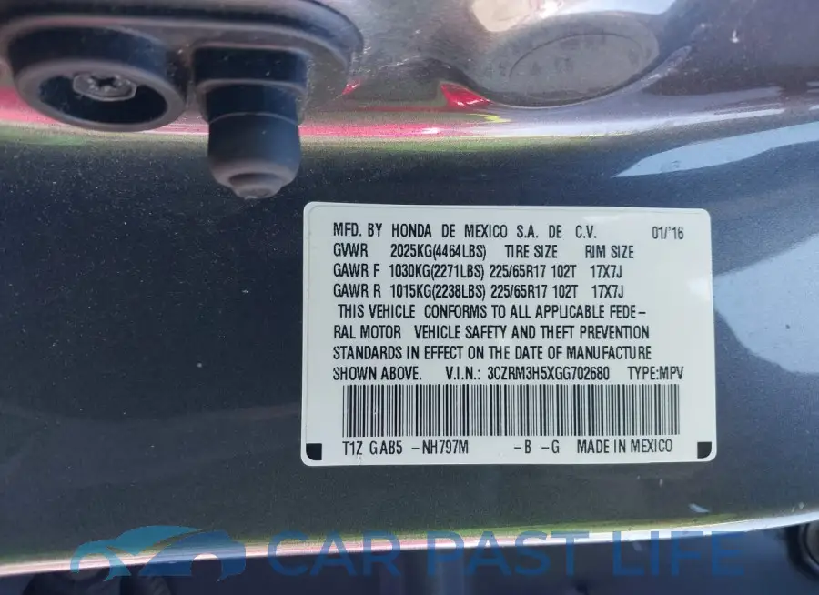3CZRM3H5XGG702680# 9