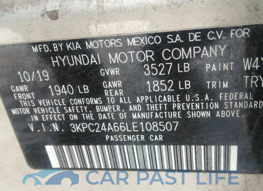3KPC24A66LE108507# 9