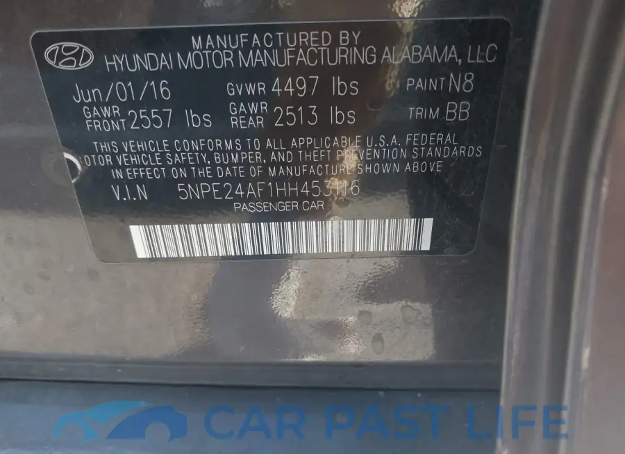 5NPE24AF1HH453116# 9