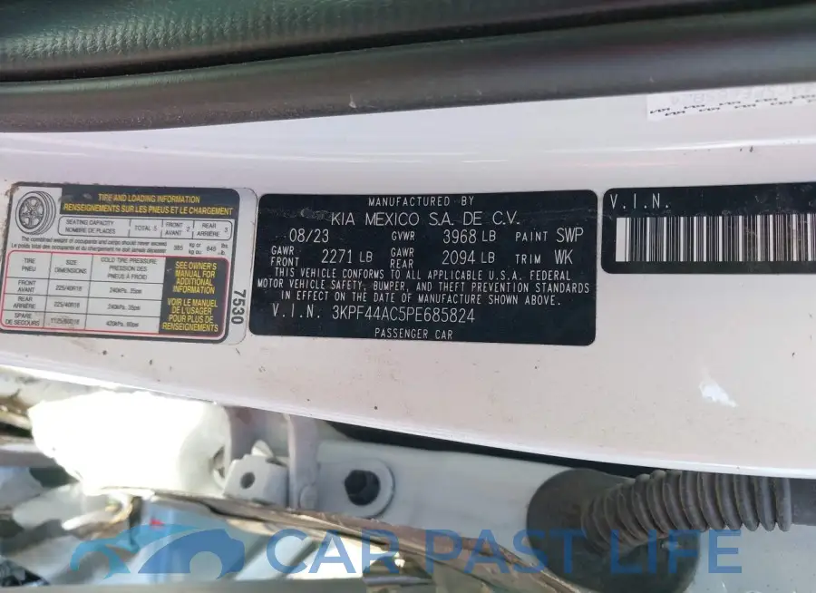 3KPF44AC5PE685824# 9