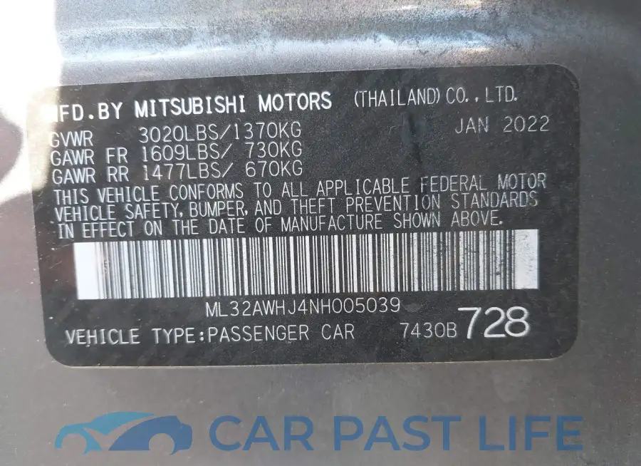 ML32AWHJ4NH005039# 9