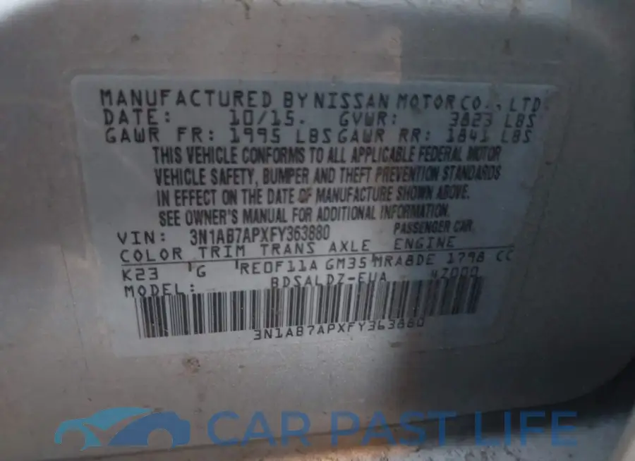 3N1AB7APXFY363880# 9