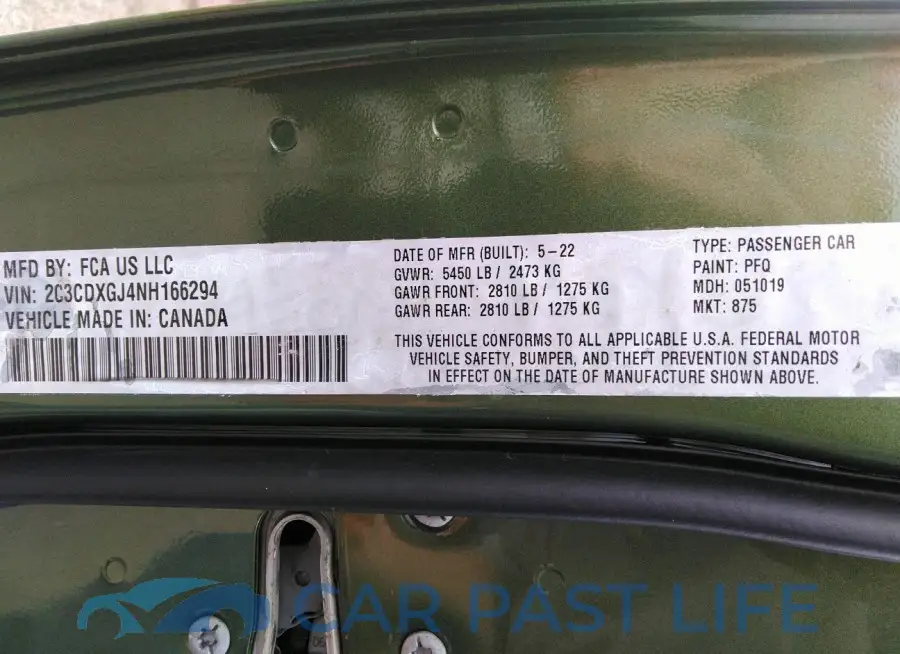 2C3CDXGJ4NH166294# 9